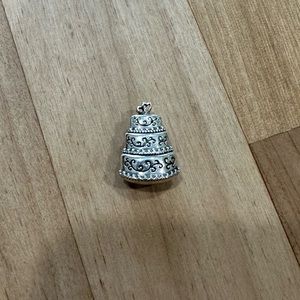 Silver Wedding Cake Lori Bonn Slide Charm